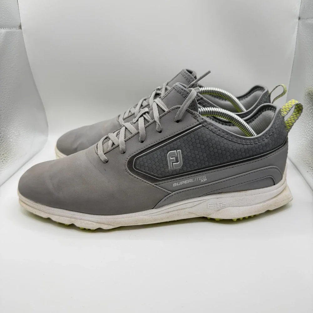 FootJoy Superlites XP Mens Golf Shoes Size 10.5M #58086 Soft Spike Gray